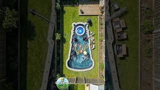 I Built a DALEK EYE Koi Pond! 🐟🦋 (Exterminate!) #construction #landscape #satisfying