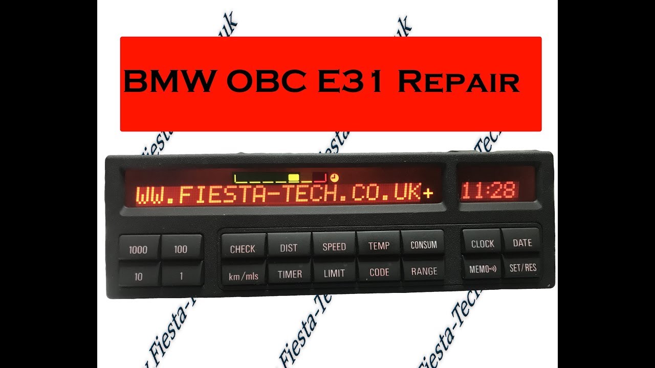 BMW E31 OBC/MID Pixel Repair Service by http//FiestaTech.co.uk/bmw