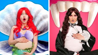 Sirène et vampire enceintes ! Surprises grossesse et moments hilarants par Gotcha ! Viral