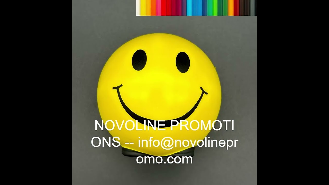 Smiley Face Stress Ball NOVOLINE 