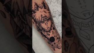 Accept Pain Feel Pain - Nagato Tattoo || NARUTO #anime #tattoo #pain #nagato #villain #shorts #fein
