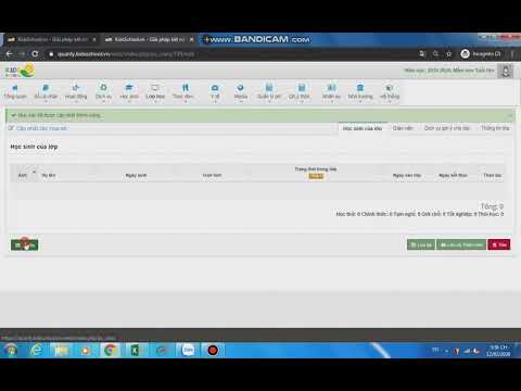 HDSD chức năng Lớp học sinh trên phần mềm Quản lý trường mầm non KidsSchool