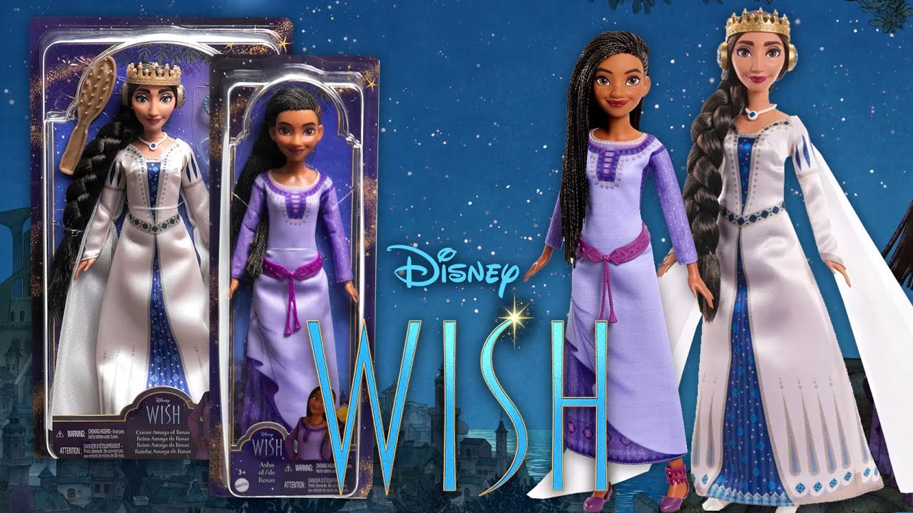 Disney WISH - ASHA & Queen AMAYA by Mattel! Che DELUSIONE! Disney 100