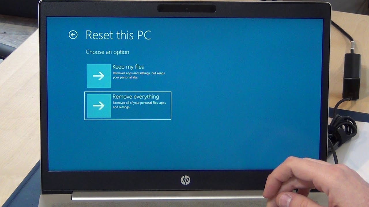 how to factory reset laptop