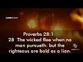 The righteous are bold as lion