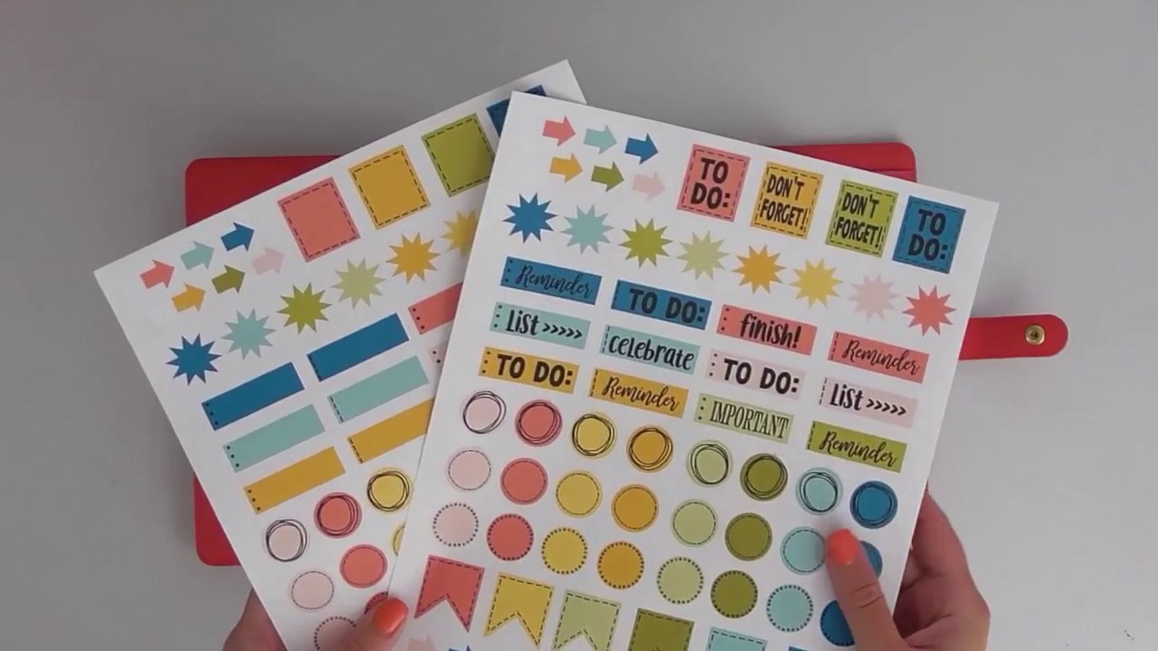 Create Your Own Planner or Organizer Stickers With Your #ScanNCut - YouTube