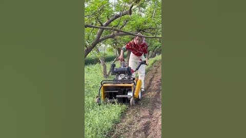 Máy cày xới đất mini máy cắt băm cỏ nông nghiệp máy lên luống tạo rãnh đa năng #automobile #bgmi