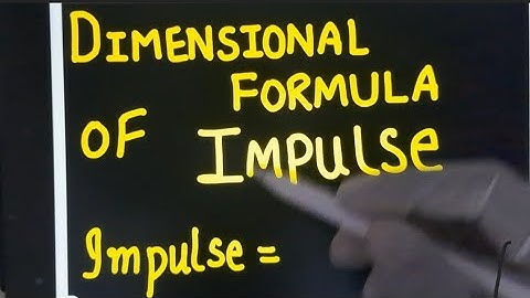 Trick to Find Dimensional Formula of Impulse  #class11 #physics #dimensions