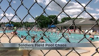 Overcrowding at Soldiers Field Pool