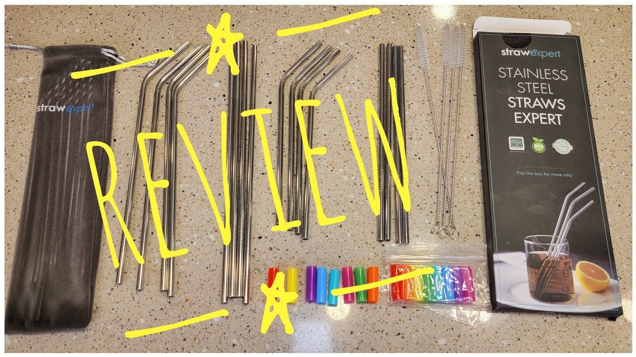 Stainless Steel Straws With Silicone Drinking Tips! by DIYSELF