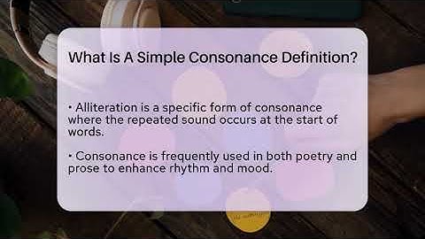What Is A Simple Consonance Definition? - The Language Library
