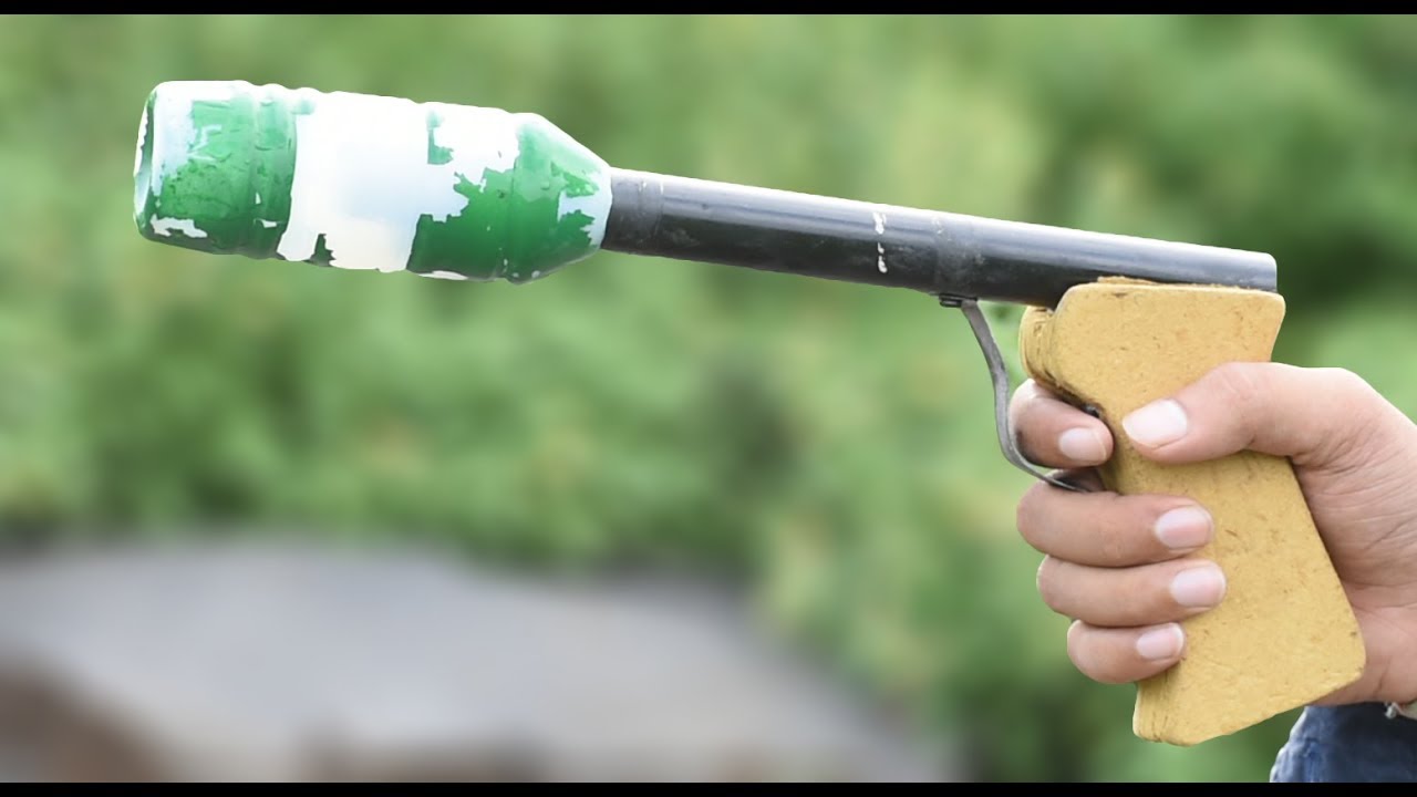 How to Make a Powerful Gun that Shoots Bottle YouTube