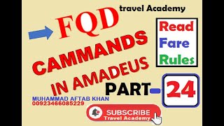 How to Read Fare Rules Part 24 | Amadeus Part 24