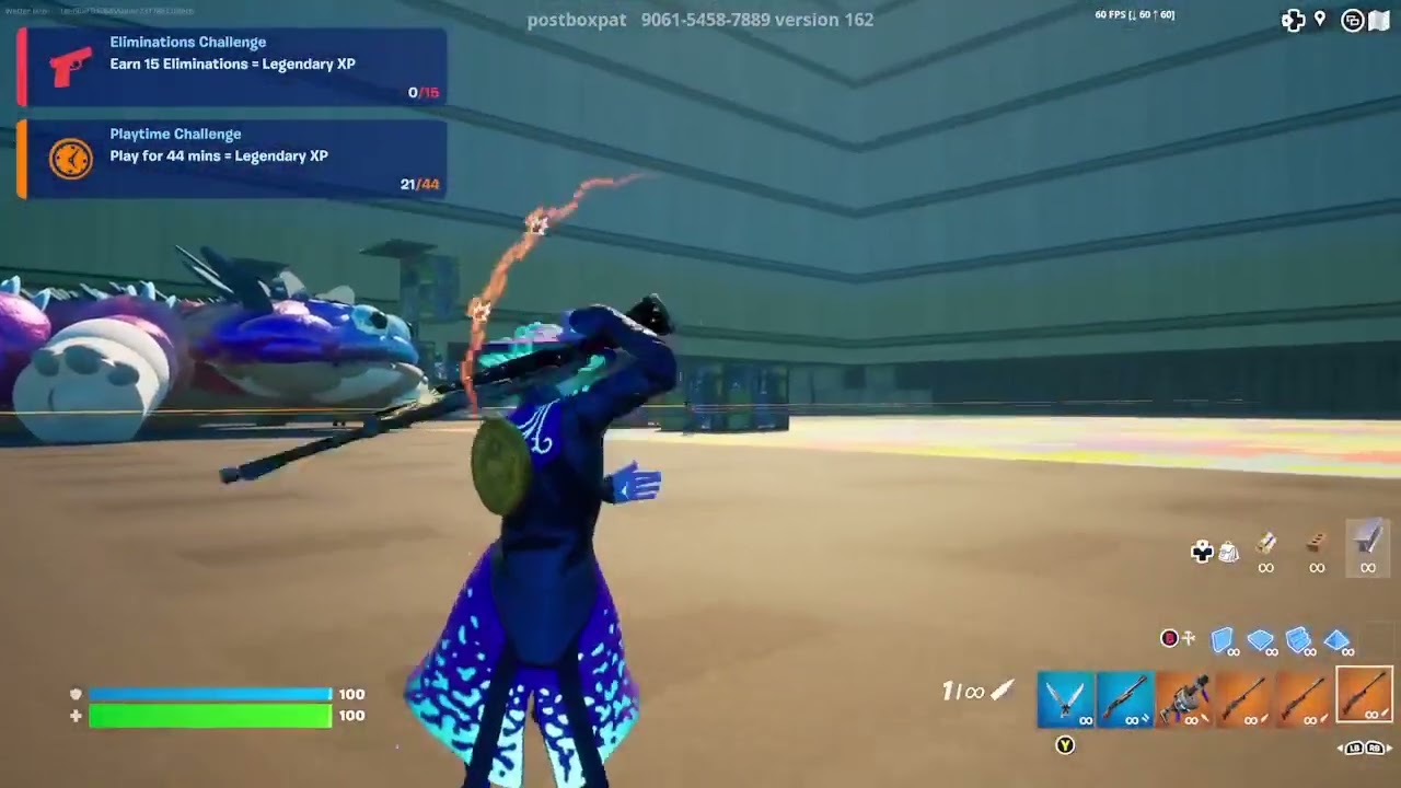 FORTNITE - TRICKSHOT 🔥 360 NO SCOPE Shockwave Launch w/ Hunting Rifle from DEEEP Range!