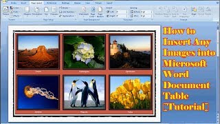 Microsoft Word 👉 How to insert images into Word Document Table [Tutorial] #2