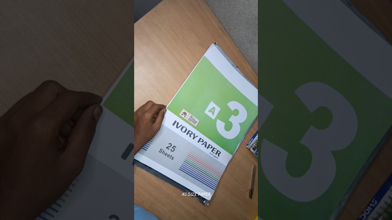 A3 size paper unboxing ivory paper 