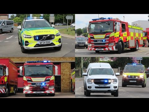 *POLICE DRONES* Emergency Services Responding Past & From Swindon Fire Station