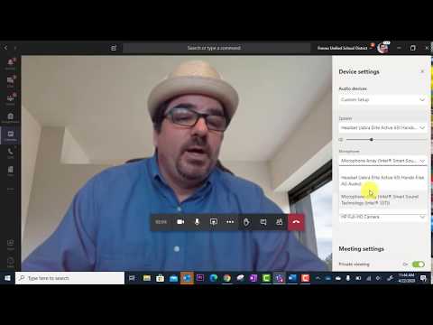 Teams Meetings - Video and Audio Settings