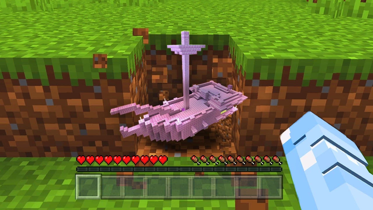 Mine A Block, A Structure Spawns...