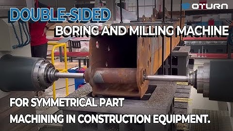 BOSM-13210 CNC Double-Sided Boring & Milling Center | Heavy Part Machining Demo #cnc #machine