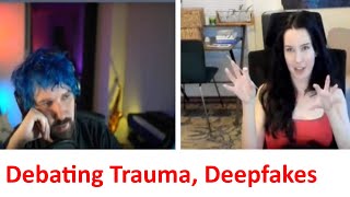 Destiny debates Aella about Trauma, Deepfakes and more