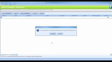 Data Conversion Utilities   Chart of Account Easy Entry