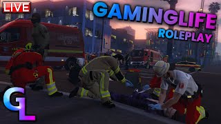 🔴 Rettungsdienst Rheinstadt im Einsatz | Gaminglife Roleplay | !server !dc !socials