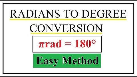 Radians to Degree Conversion | Easy Method #trigonometry #class11maths #class10maths #maths