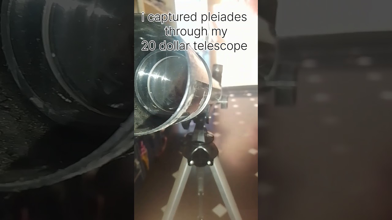 I captured the pleiades through my telescope 