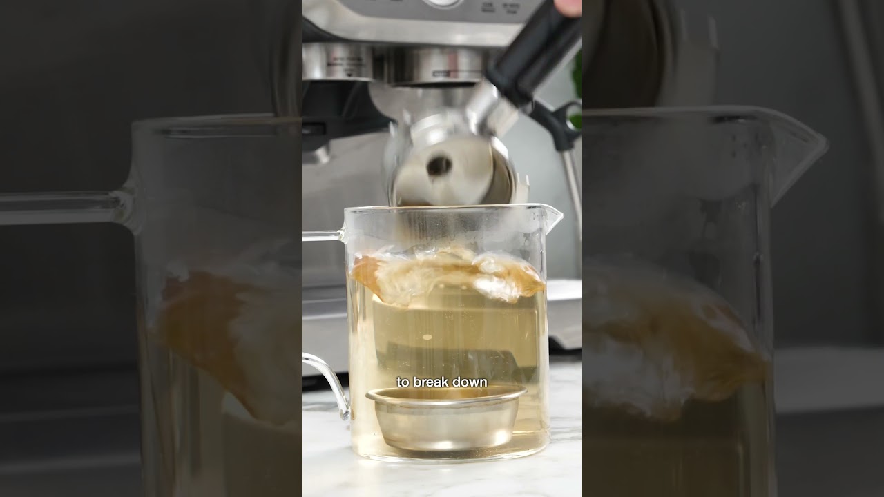 Как очистить фильтр-держатель на эспрессо-машине Breville 💦☕️ 