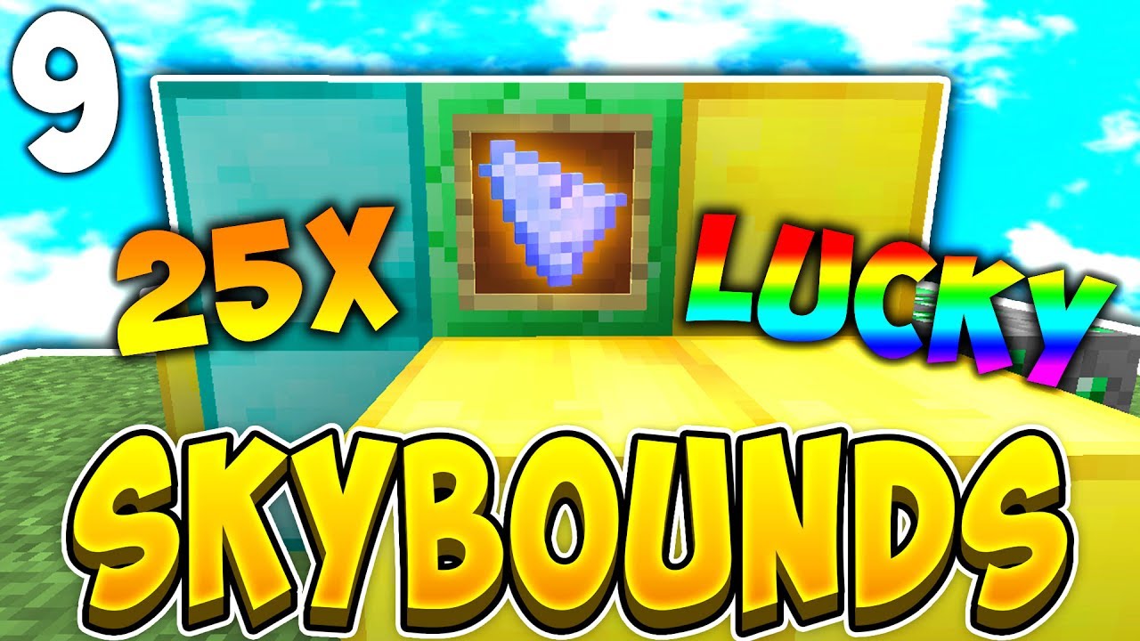 25X LUCKY BOOSTER! SKYBOUNDS S2 9 (Minecraft Skyblock) YouTube