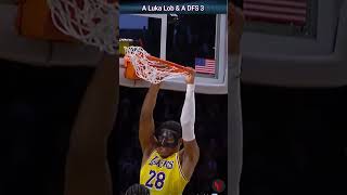 A Luka Lob &amp; A DFS 3️⃣ #shorts #nba #losangeleslakers