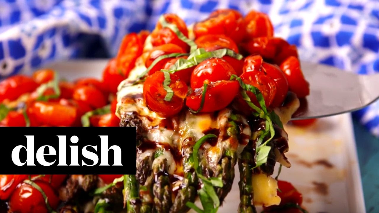 Caprese Asparagus Delish Youtube