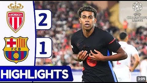 CHAMPIONS LEAGUE | AS MONACO 2-1 BARCELONA |UCL #crvenazvezda #barcavsmonaco #arsenalvsatalanta