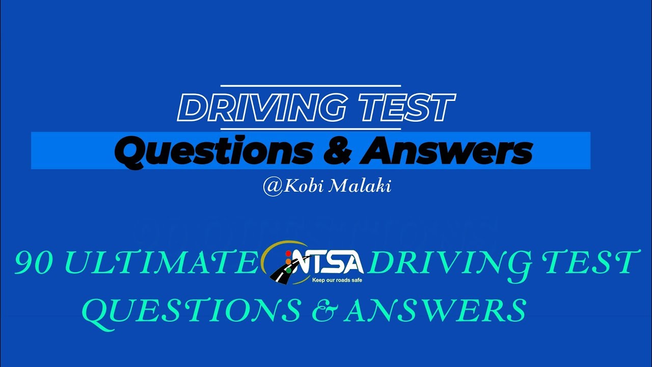 Driving Test Questions & Answers YouTube