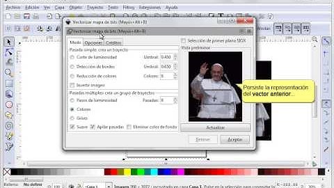 12 Tutorial de Draw de OpenOffice o LIbreOffice Vectorización automática con InkScape