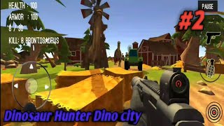 Kill Brontosaurus at city - Dinosaur hunter dino city android gameplay bagian #2 screenshot 5