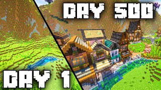 500 Days On A River In Cozy Minecraft Forever World