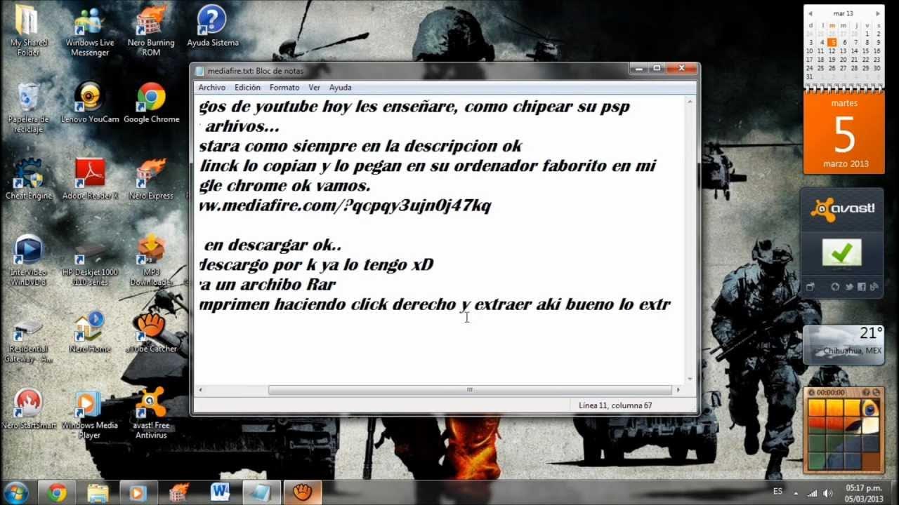 Como chipear tu psp (Pro update) YouTube