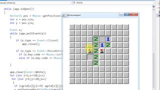 Let's make 16 games in C++: Minesweeper screenshot 1