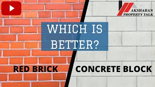 Red Brick vs Concrete Block in hindi. practical & short explanation. making, advantage, disadvantage
