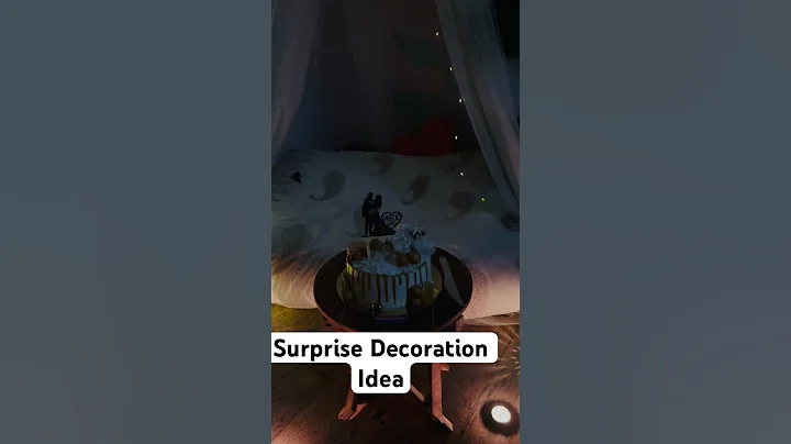 Surprise decoration idea | anniversary decoration idea | canopy decoration @SANASHOMECRAFT  #short