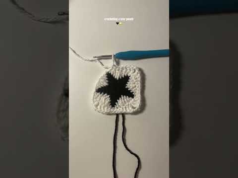 Crocheting a star