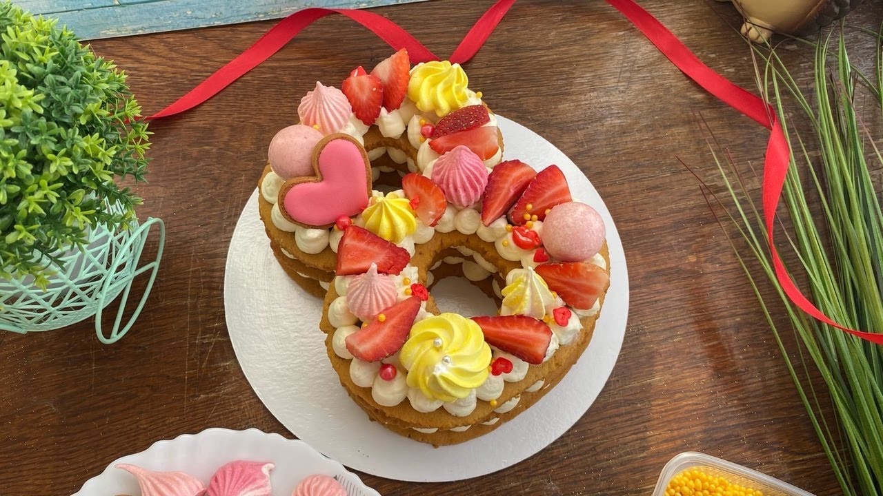 Торт на 8 марта // Торт цифра