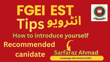 FGEI EST Interview Experience 2025 | Recommended Candidate | Full Preparation Guide|interview tips|