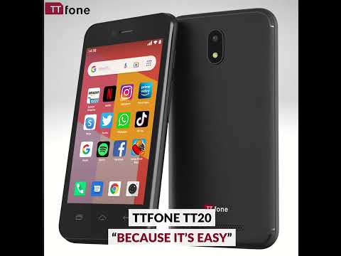 TTfone TT20 Smart 3G Mobile Phone with Android GO - 8GB - Dual Sim - 4Inch Touch Screen 7