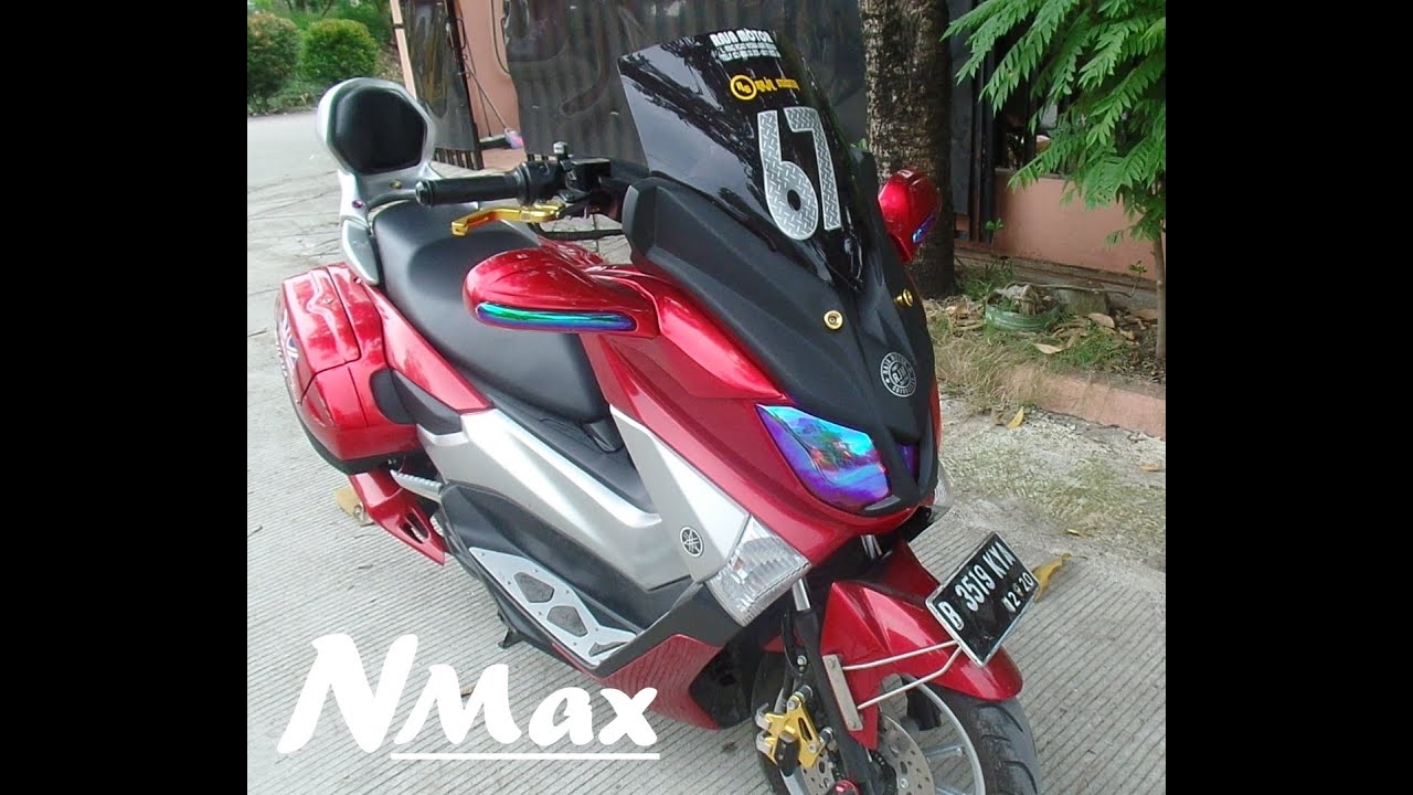 Download Kumpulan 80 Modifikasi Yamaha Nmax Merah Terbaru