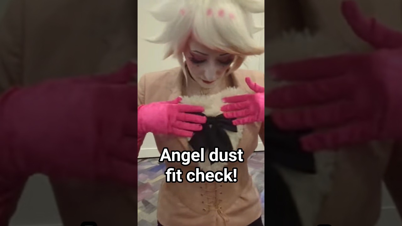 Angel dust OOTD #comiccon #cosplay #hazbin #hazbinhotel #angeldust #funny