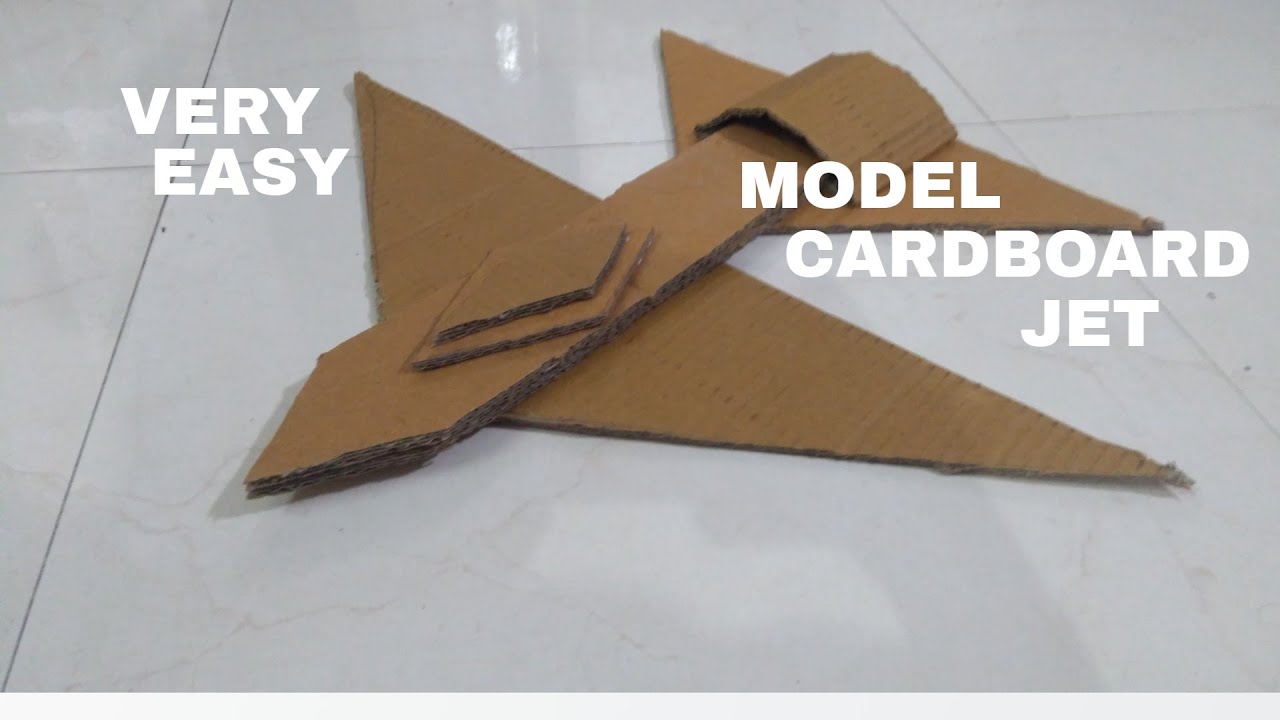 How to make a Super Cardboard jet easily at home YouTube