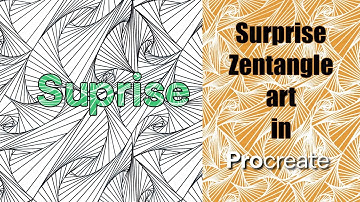 Surprise Zentangle art in PROcreate